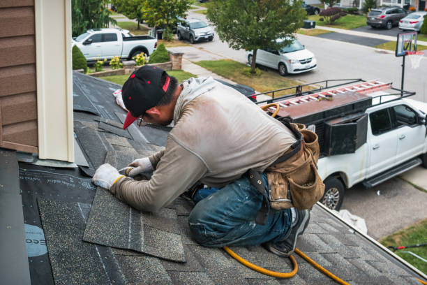 Professional Roofing technician working in Banning, CA